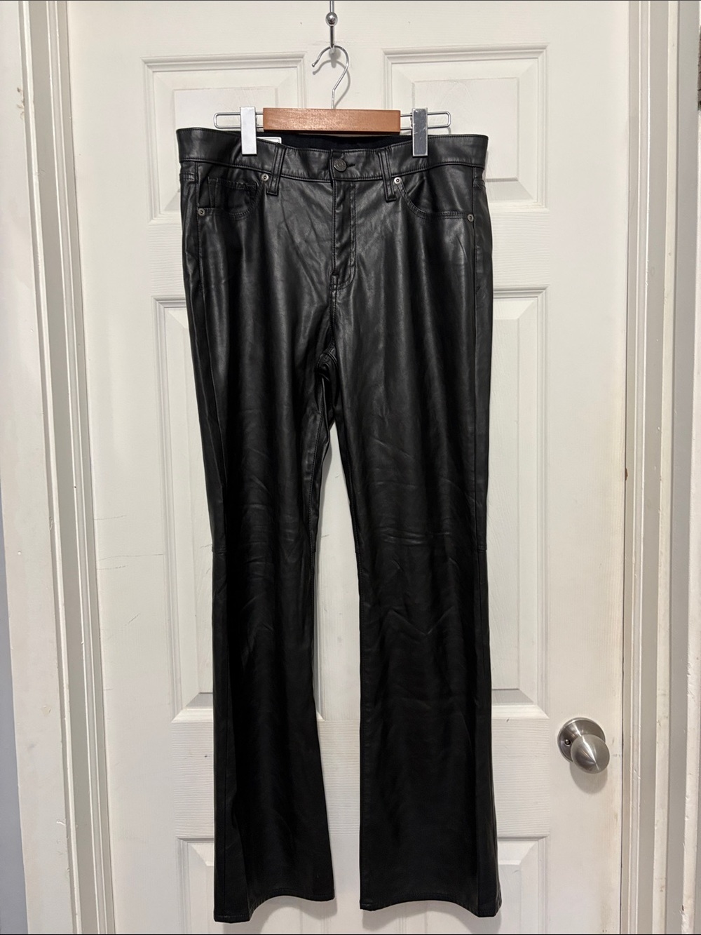 GAP Baby Boot Mid Rise Faux Leather Pants